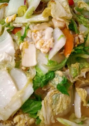Foto resep Tumis sawi telor