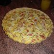 Tarta de jamón y queso completa
