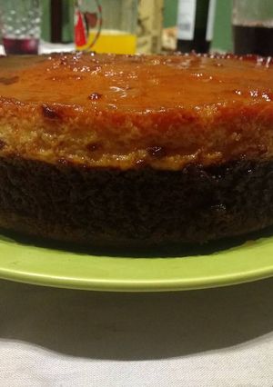 Una foto de Chocoflan o torta imposible