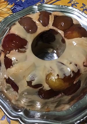 Une photo de Entremet au café et prunes d'ente