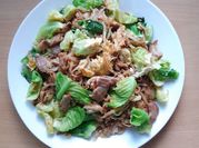 A picture of pork fried rice