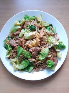รูปของ เส้นเล็กผัดซีอิ๊วหมูแขนงคะน้า
