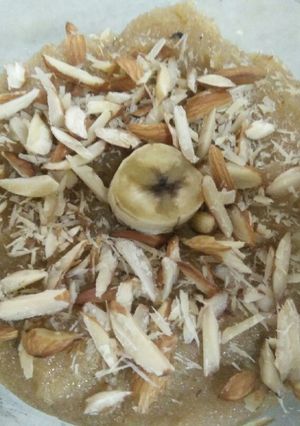 A picture of Suji ka halwa.