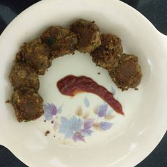 A picture of Kale chane ke kabab.