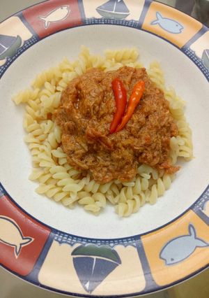 Foto resep Makaroni Saus Tuna pedas