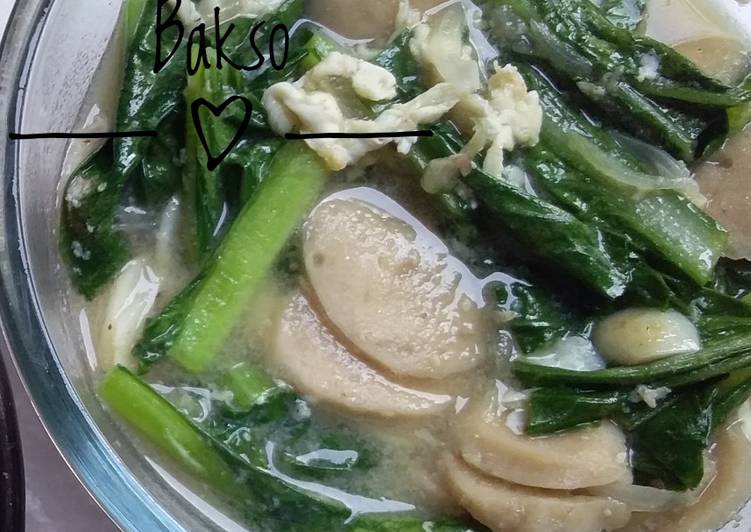 Cah Sawi Telur Bakso