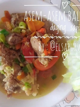Langkah Mudah untuk Menyiapkan Resep Asem asem balungan daging sapi yang Lezat Sekali