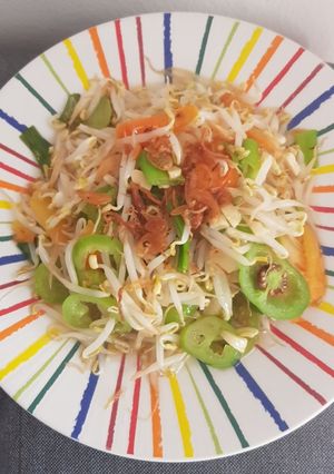 Foto resep Tumis tauge cabe gendot pedas
