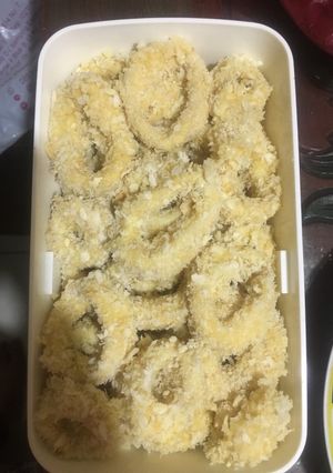 Foto resep Cumi goreng tepung crispyyy (calamari) (masih mentah)