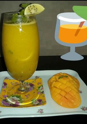A picture of Mango Mojito💛🍹.