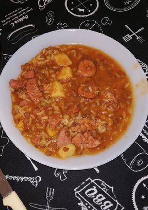 Una foto de Guiso de lentejas