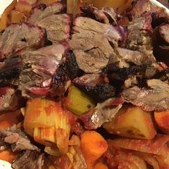 A picture of California Farm Grilled Lamb Shank Dinner.