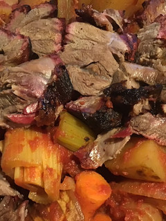 A picture of California Farm Grilled Lamb Shank Dinner.