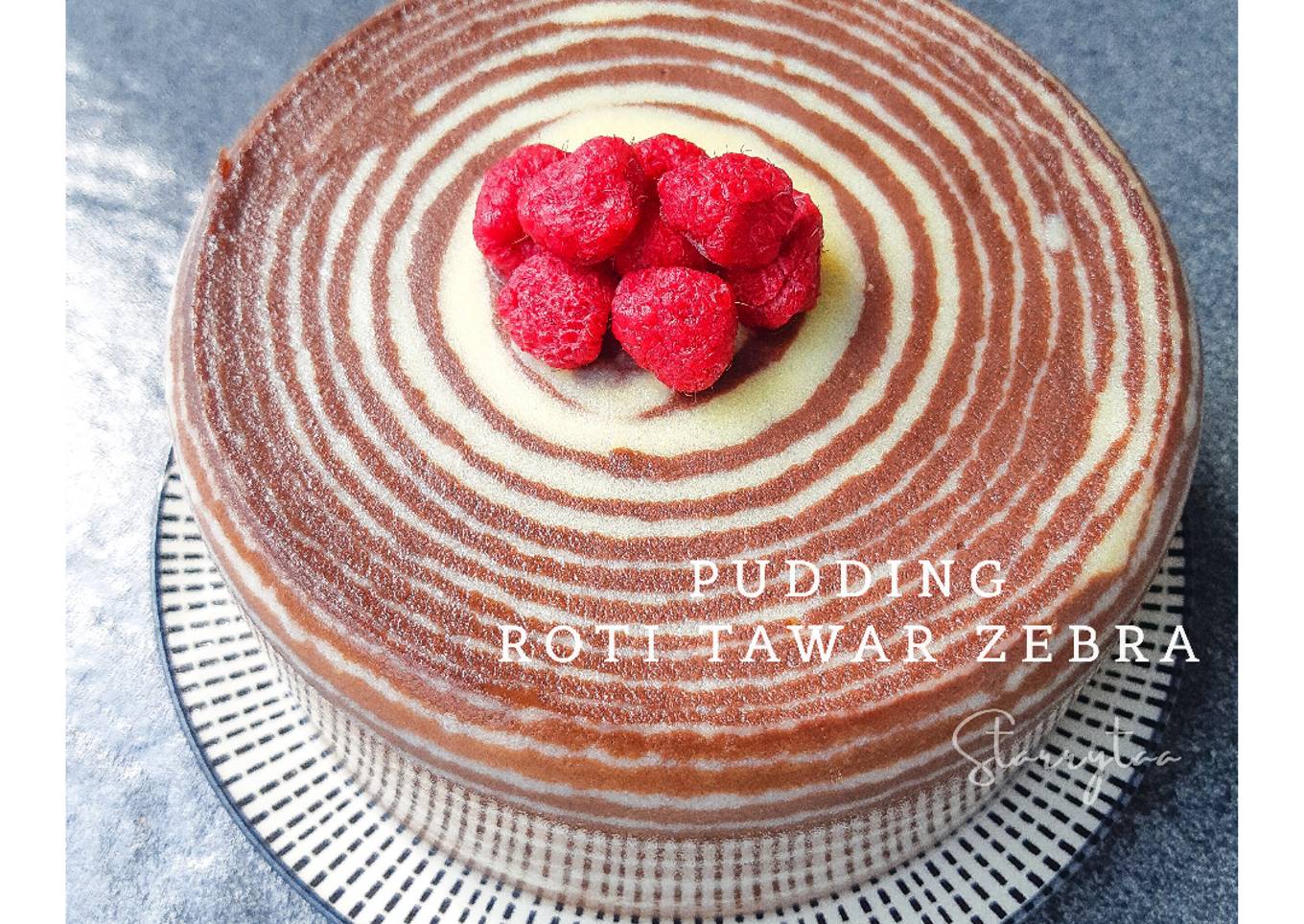 Pudding Roti Tawar Zebra