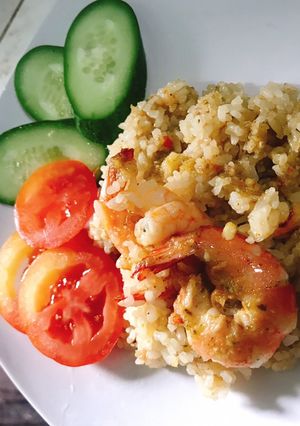 Hình của món Cơm chiên kiểu thái.