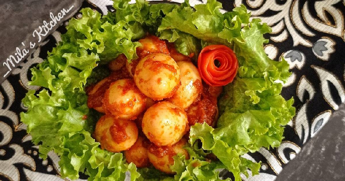 Resep Telur Puyuh Bumbu Bali Oleh Milas Kitchen Cookpad