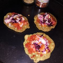 A picture of Mini daal pizza.