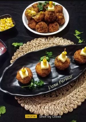 A picture of Corn Cheese Balls.
