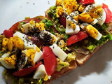 Super open toast αβοκαντένιο πρωινό 🥑🥑