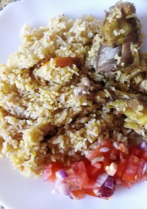 A picture of Chicken rice.