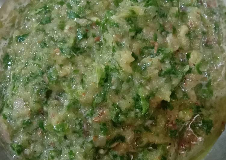 RECOMMENDED!  How to Make Onion coriander chutney
