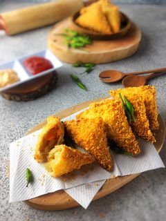 Foto resep Roti Goreng isi Ragout