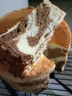 Foto resep Chiffon marble vanilla mocca