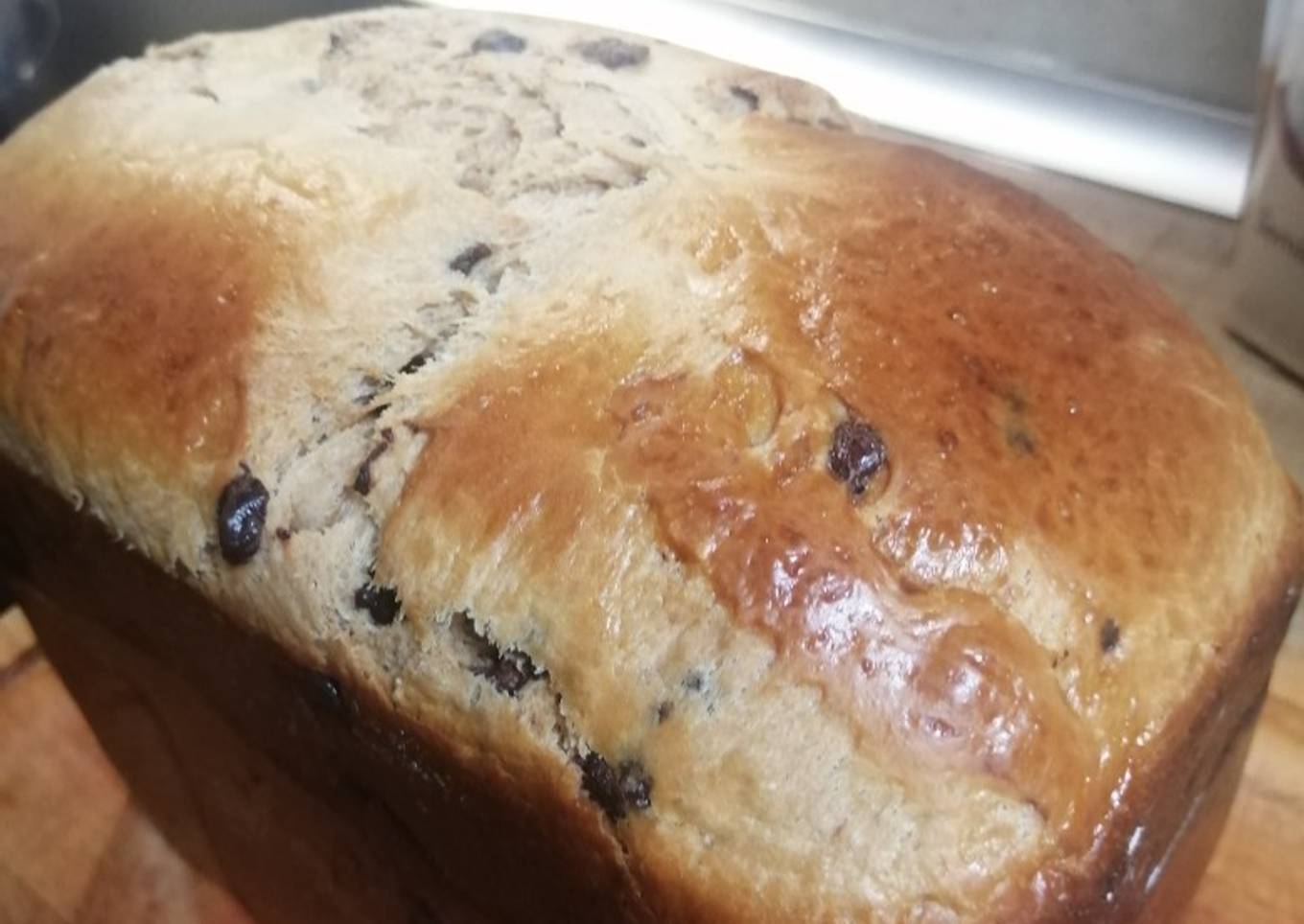 Brioche con pepitas de chocolate en panificadora de Lidl