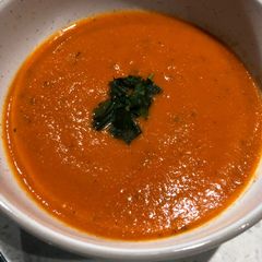 A picture of Tomato and Butter Bean Soup.
