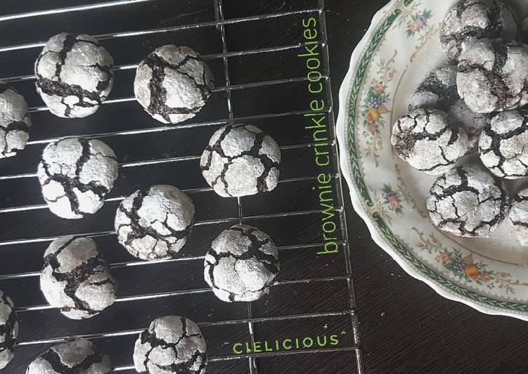 How to Prepare Appetizing Brownie Crinkle Cookies