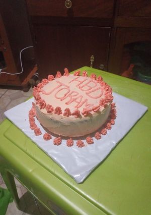 A picture of Simple and easy vanilla cake.