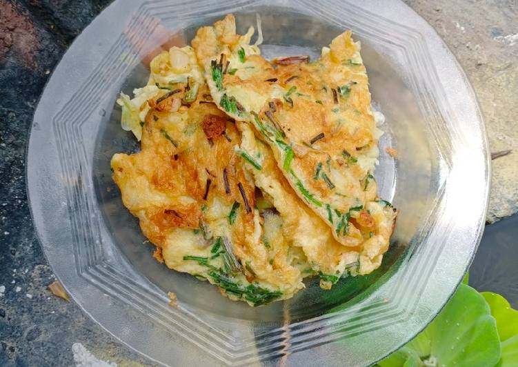 Dadar Telur Bawang Rambut