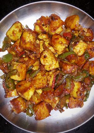 A picture of Paneer Chilly.