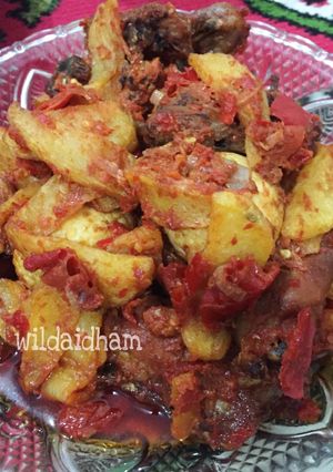 Foto resep Kentang Telor Ayam Balado