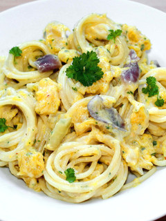 Pikáns sütőtökös spagetti recept fotója