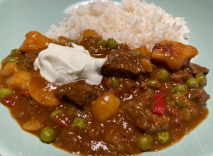 Una foto de Guiso indio de ternera al curry