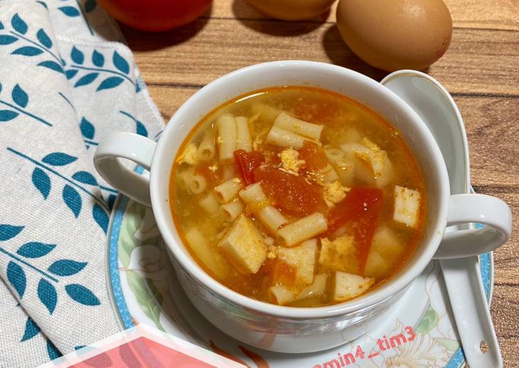 Cara Mudah Menyiapkan Soup Tomat Macaroni Anti Gagal