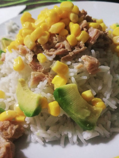 Una foto de Ensalada de arroz oriental