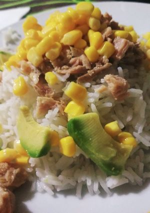 Una foto de Ensalada de arroz oriental