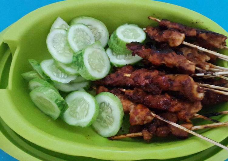Resep Sate ayam saus kacang yang Enak
