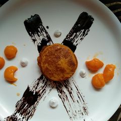 Mango pancakes A picture of Mango pancakes.