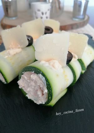 Una foto de Canelon frío de calabacín