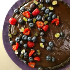 A picture of Nutella tart.