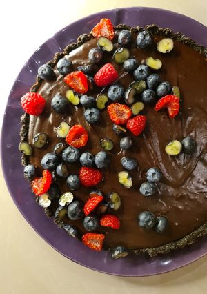 A picture of Nutella tart.