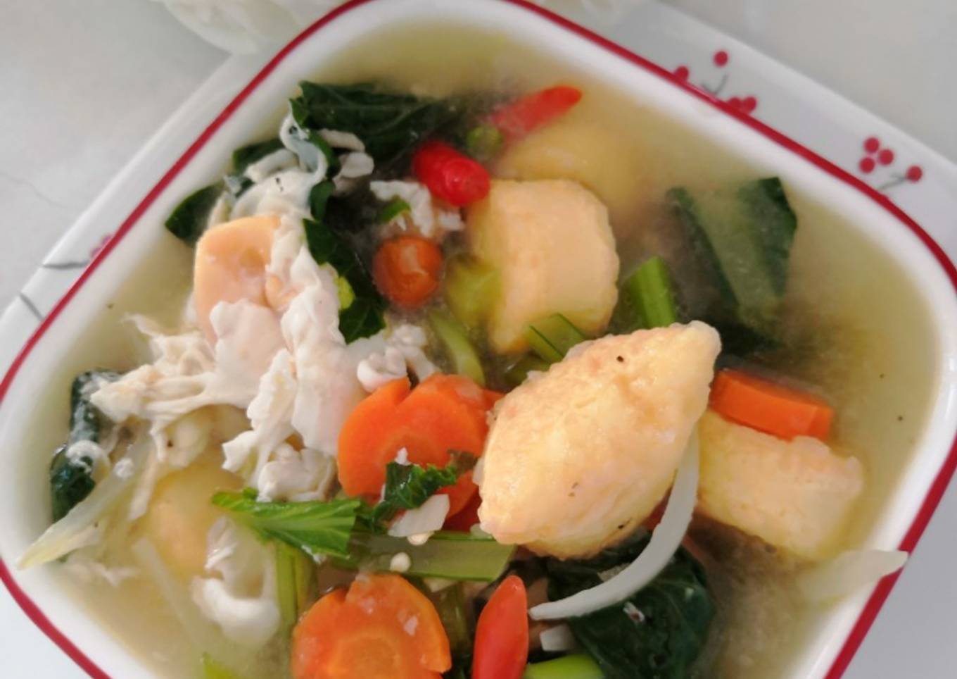 Juha Sayur Tauhu Tellur