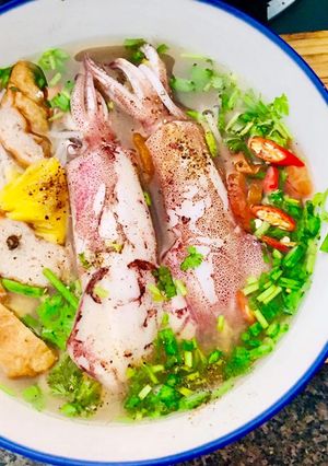 Hình của món Bún chả cá mực🦑.