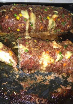 Una foto de Pan de carne primavera relleno