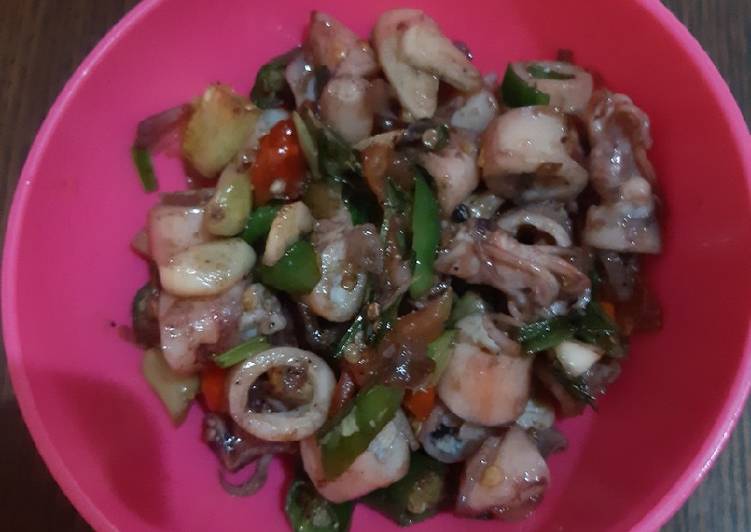 Resep Cumi Asin Sambal Ijo Lezat