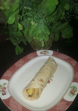 A picture of Chicken shawarma.