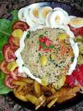 Ensalada semi-tibia de bulgur